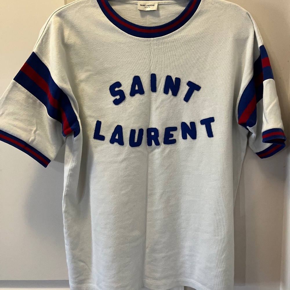 MEN’S SAINT LAURENT JERSEY T-SHIRT-SZ LG